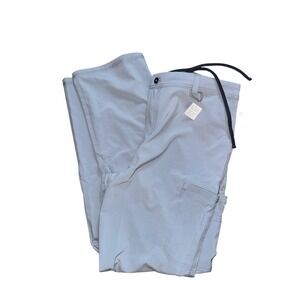 New with tags Men's Gray Cargo scrubs uniform Pantsmoisture wicking  Size L tall